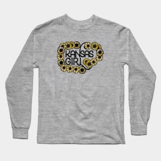 Kansas Girl Vintage Sunflower Long Sleeve T-Shirt